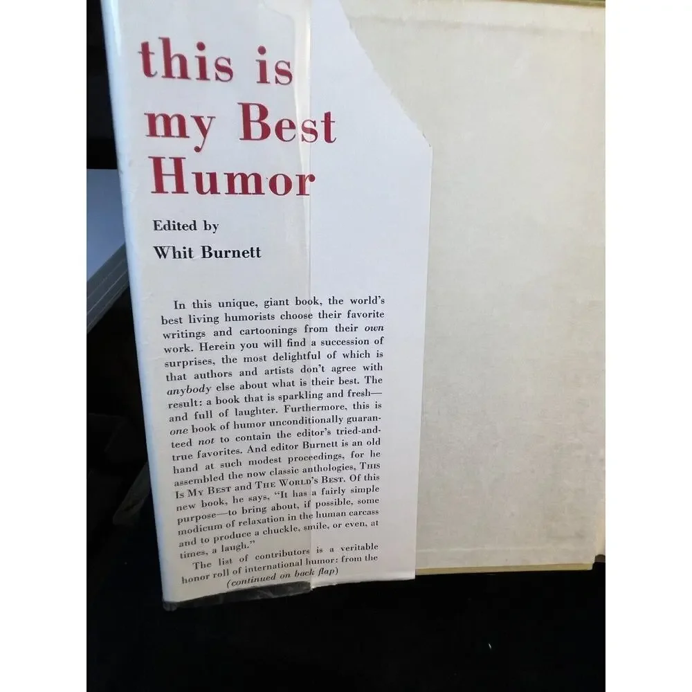 This Is My Best Humor Hardcover By Whit Burnett Published by Dial Press 1955